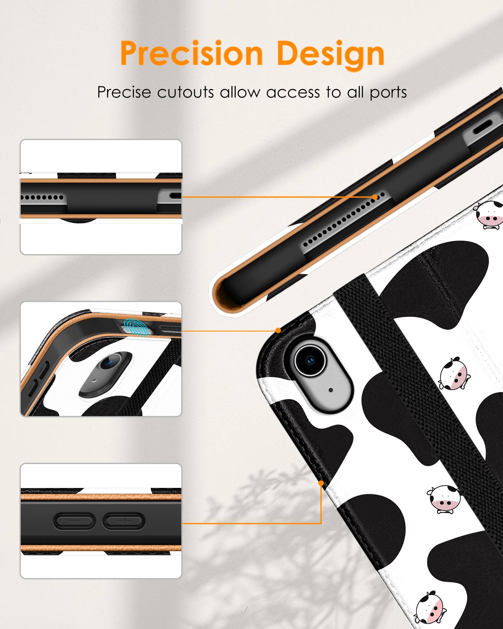 Precision Design  
Precise cutouts allow access to all ports