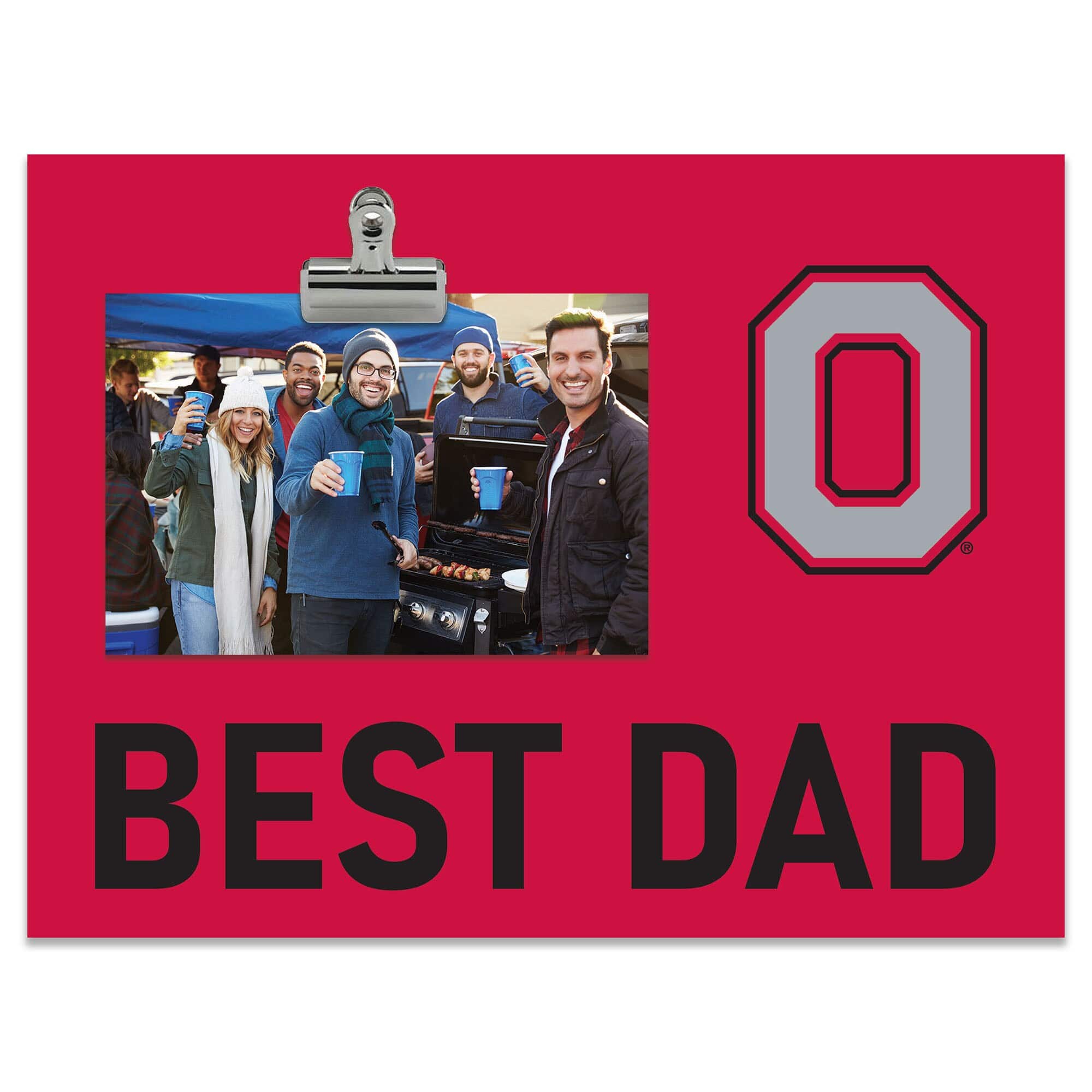 Fan Creations - Ohio State Buckeyes 8" x 10.5" Briteline Best Dad Clip Frame - Multicolor