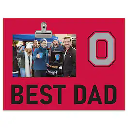 Fan Creations - Ohio State Buckeyes 8" x 10.5" Briteline Best Dad Clip Frame - Multicolor