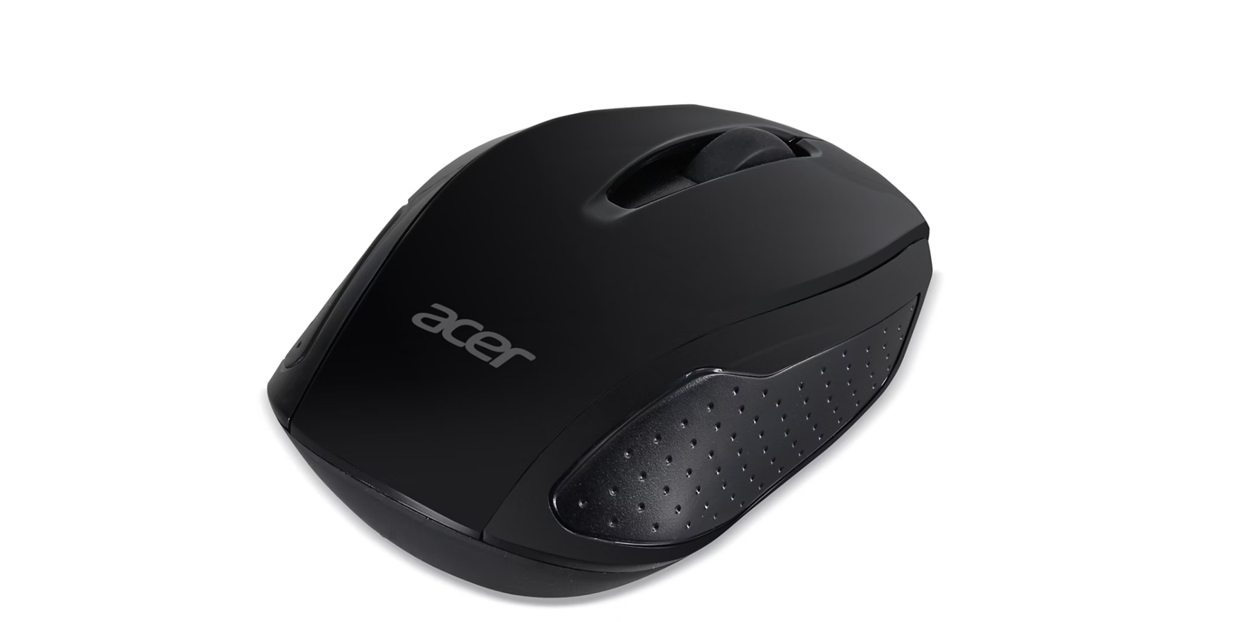 Left. Acer - RF Wireless Mouse M501 – USB Plug & Play, Ambidextrous, Compatible with Chromebook, Windows & Mac - Black.