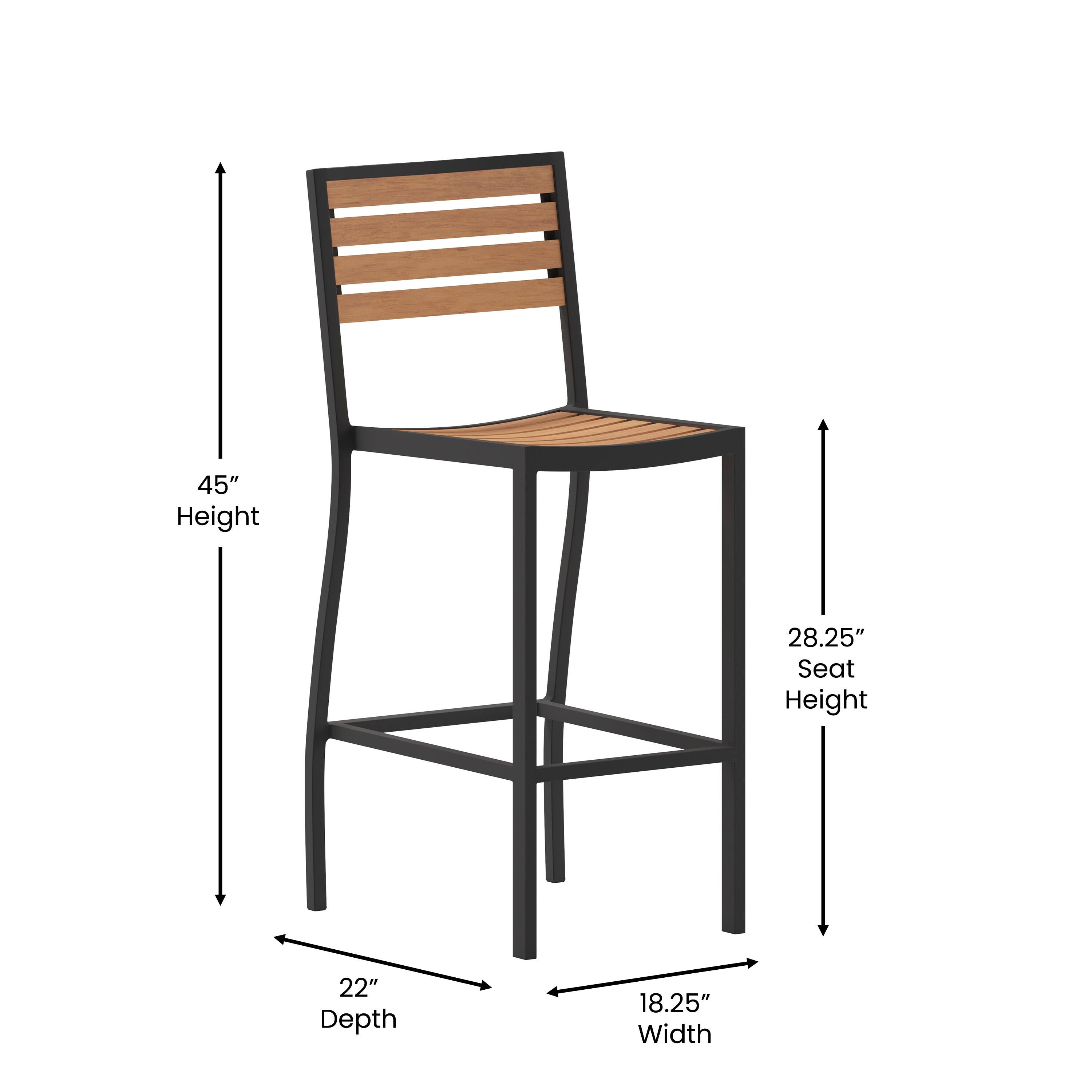 45" Height  
28.25" Seat Height  
22" Depth  
18.25" Width