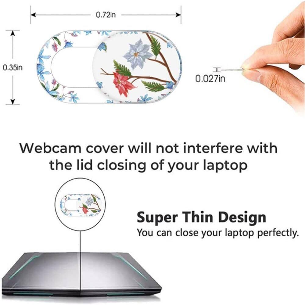 Webcam cover will not interfere with the lid closing of your laptop

Super Thin Design
You can close your laptop perfectly.
