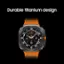 Durable titanium design.
