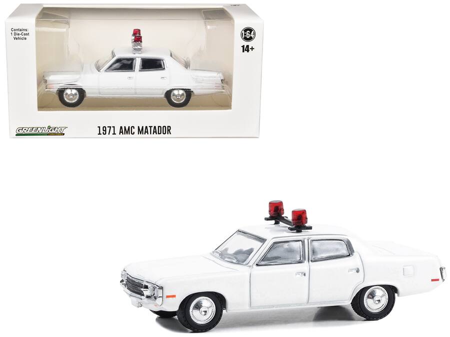 GREENLIGHT 42930 – AMC Matador 1974 Polizia Milwaukee, Scala 1/64, Bianco - Foto 4