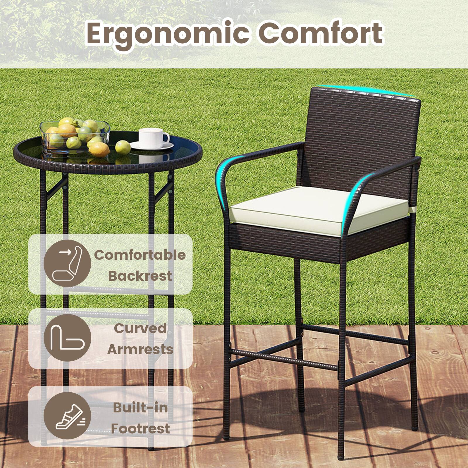Ergonomic Comfort

- Comfortable Backrest
- Curved Armrests
- Built-in Footrest