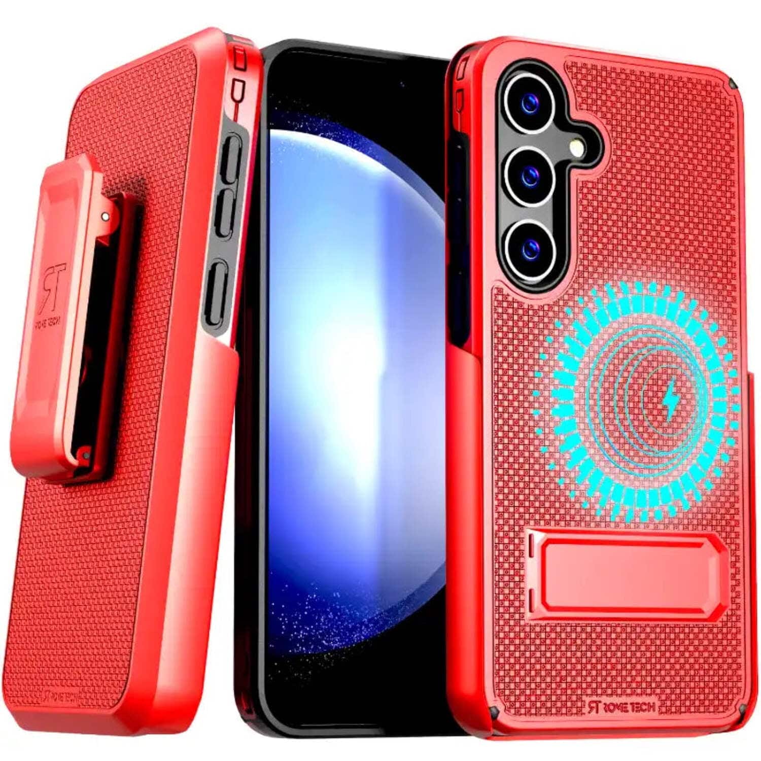 Photos - Case RomeTech - Rome Tech Slim Holster  for Galaxy S24 - Red