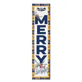 Jardine - Oregon Tech Hustlin' Owls 12'' x 48'' Outdoor Merry Christmas Leaner - White