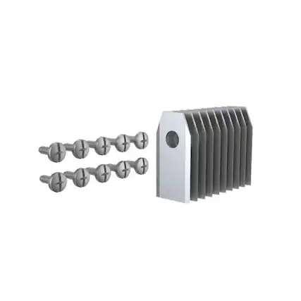 Front. WORX - Worx WA0720 Long-Life Blades for Landroid Vision Cloud 2WD & 4WD Robotic Lawn Mowers (10 pcs) - Silver.