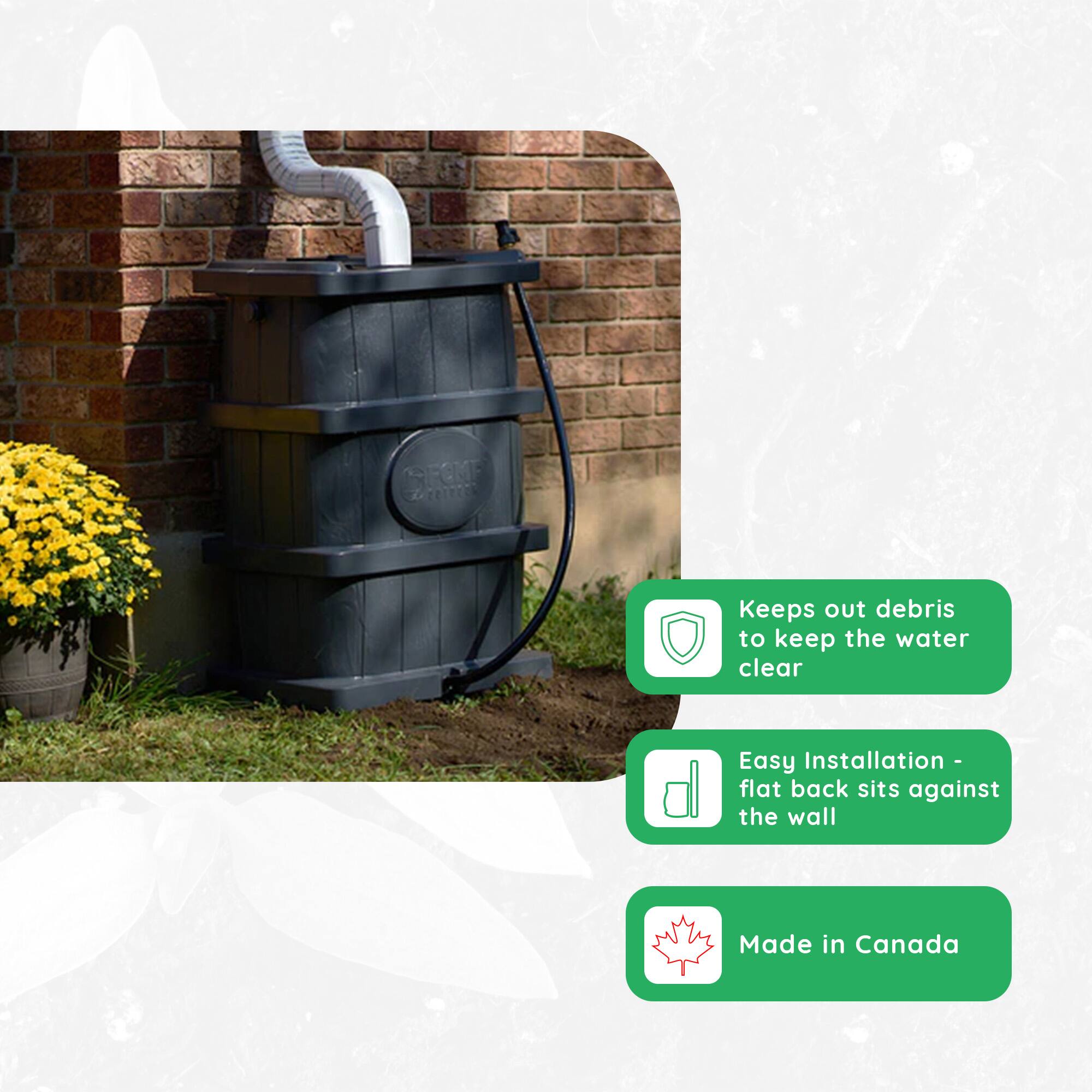 SRNF Ze

- Keeps out debris to keep the water clear
- Easy Installation - flat back sits against the wall
- Made in Canada