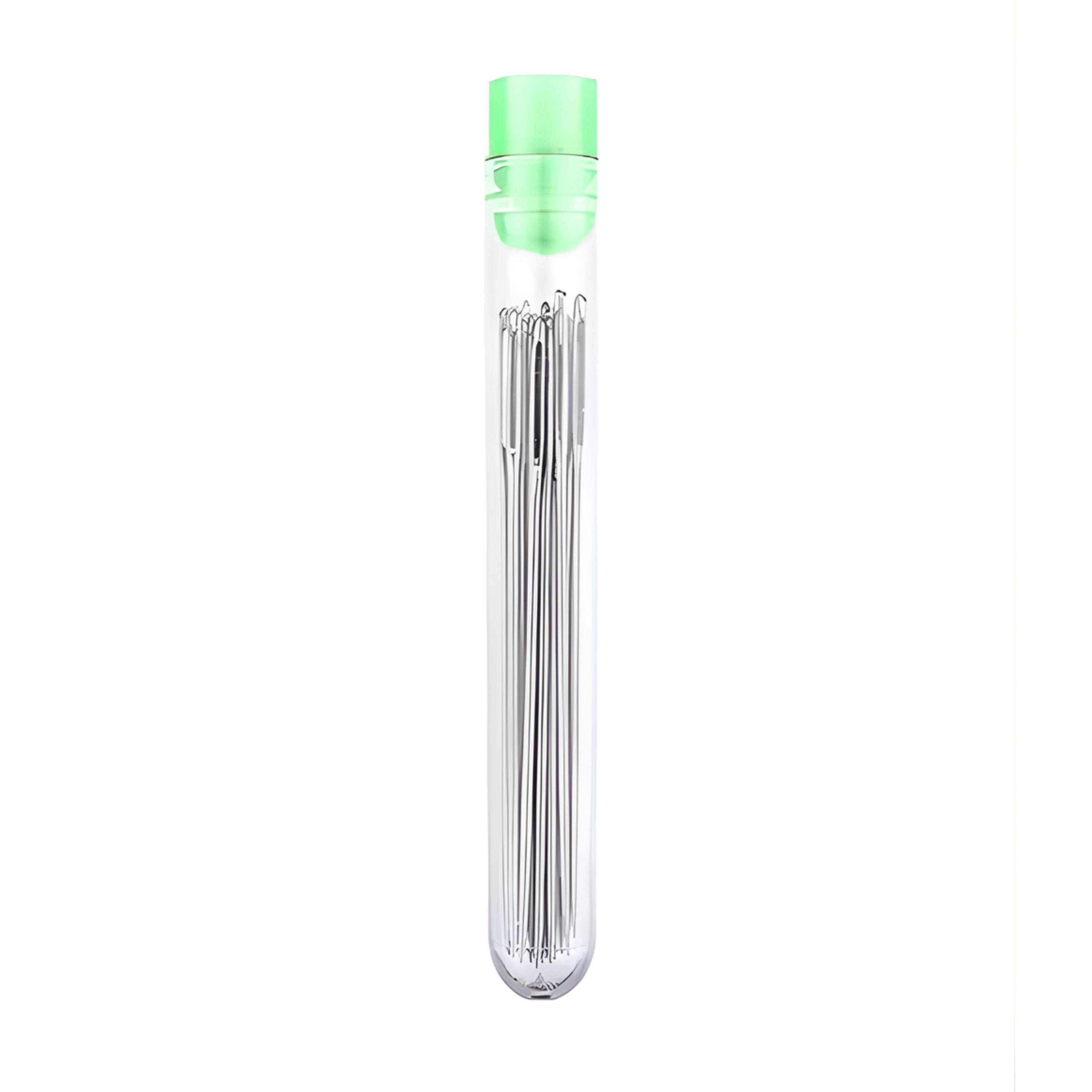 Alt View 1. Kitcheniva - Large Eye Sewing Needles with Storage Tube 25 Pcs.