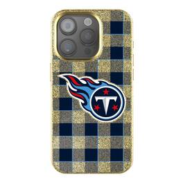 Keyscaper - NFL - Tennessee Titans Plaid Bling iPhone Case - 15 - Gold