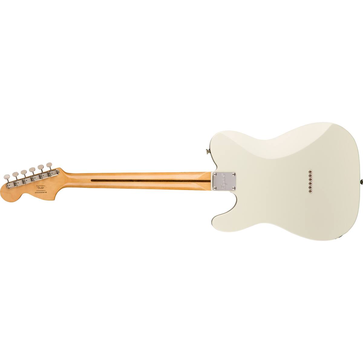 Alt View 2. Squier - Squier Classic Vibe '70s Telecaster Deluxe Electric Guitar, Maple Fingerboard, Olympic White.