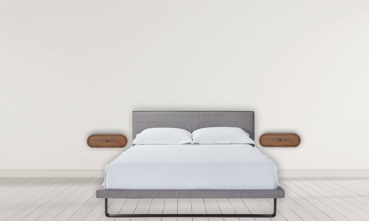 Alt View 6. Artisan Furniture - Artisan Furniture Solid Wood Wall Mounted Round Chestnut Nightstand, 1 Drawer, Light Brown - Chestnut.