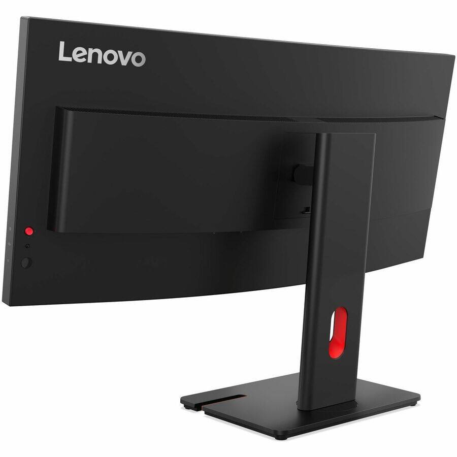 Alt View 7. Lenovo - Lenovo ThinkVision T34WD-40 34" Class UW-QHD Curved Screen LED Monitor - 21:9 - Eclipse Black - 34" Viewable - Vertical - Eclipse Black.