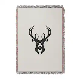 Chad & Jake - Milwaukee Bucks Woven Blanket - White