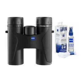 10x32 Terra ED Binoculars (Black) & Zeiss Cleaning Kit Bundle