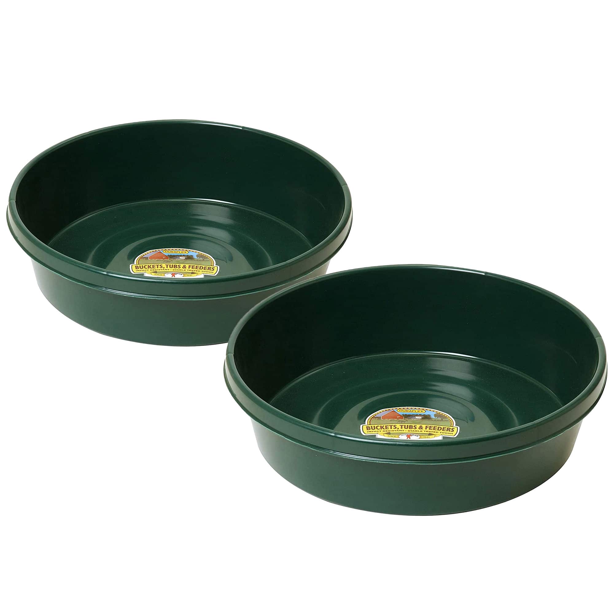 Little Giant - 3 Gal Durable Flat Farm Livestock Feed Utility Pan, (2 Pack) - Green price history on PriceWatchPro