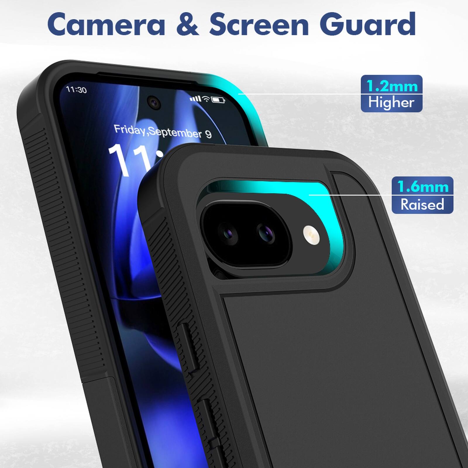 Camera & Screen Guard

11:30 Friday, September 9

1.2mm Higher
1.6mm Raised