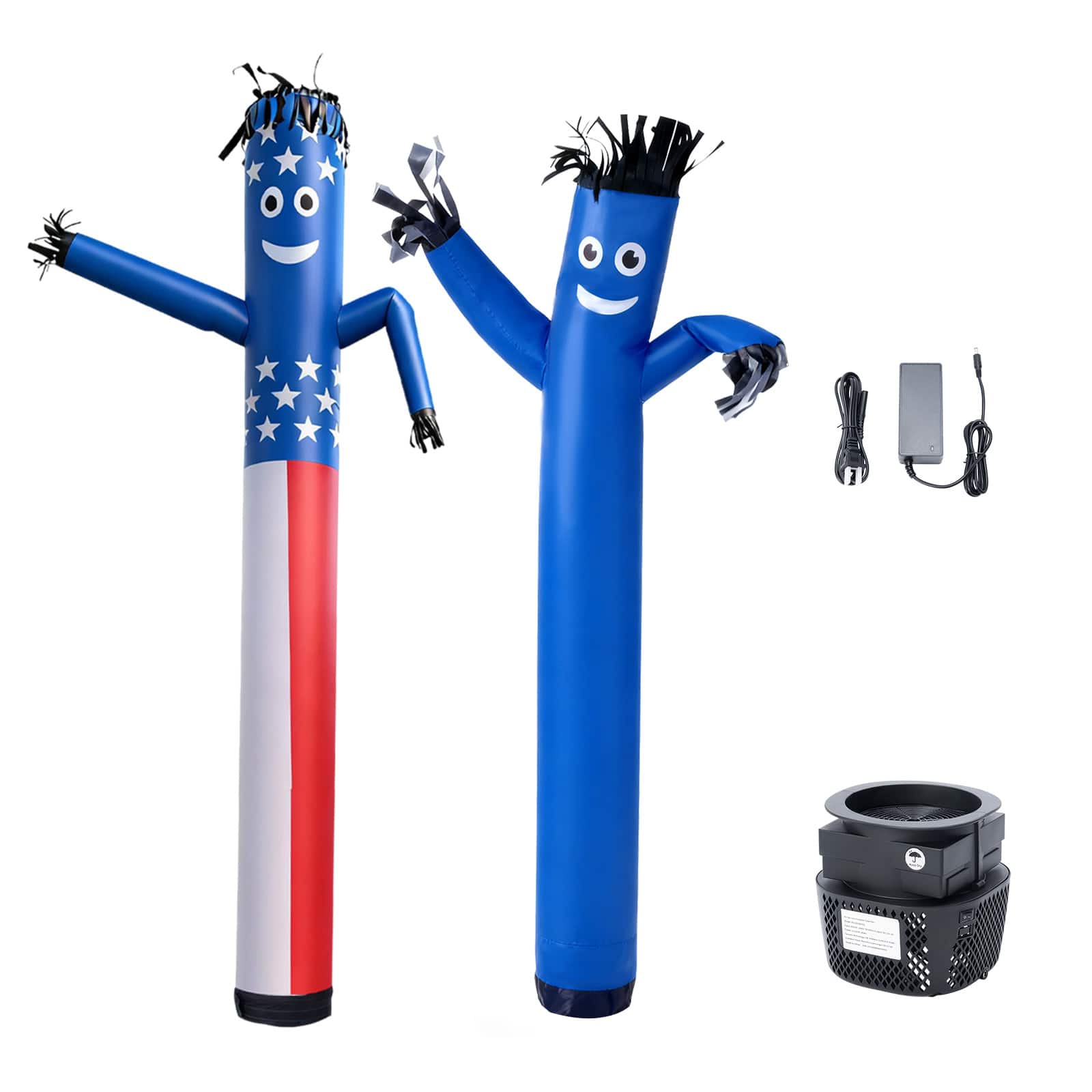 VEVOR - Inflatable Tube Man with Blower, 6 ft Tall, Wacky Waving Wind Flying Inflatable Dancing Tube Guy with 1/15 HP IPX3 - Blue