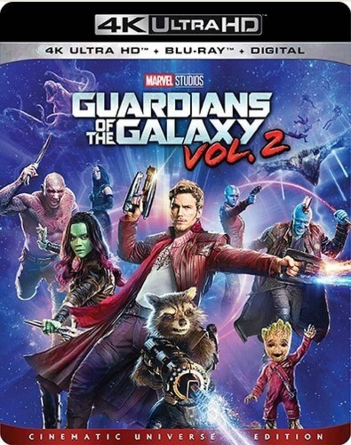 Front. Guardians of the Galaxy Vol. 2   - 4K Blu-Ray.