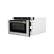 Left. ZLINE - Autograph 24 in. 1.2 cu. ft. Built-in Microwave Drawer in Stainless Steel and Champagne Bronze Helix Handle - Stainless Steel.