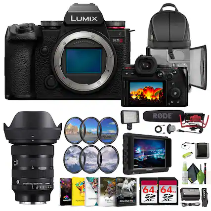 LUMIX S5I
RODE
24-70mm 1:2.8 DG DN | 882 SIGMA
VideoStud
PHOTO
PaintShop
Painter
AfterShot Pro
64GB XC
64GB XC
LUMIX