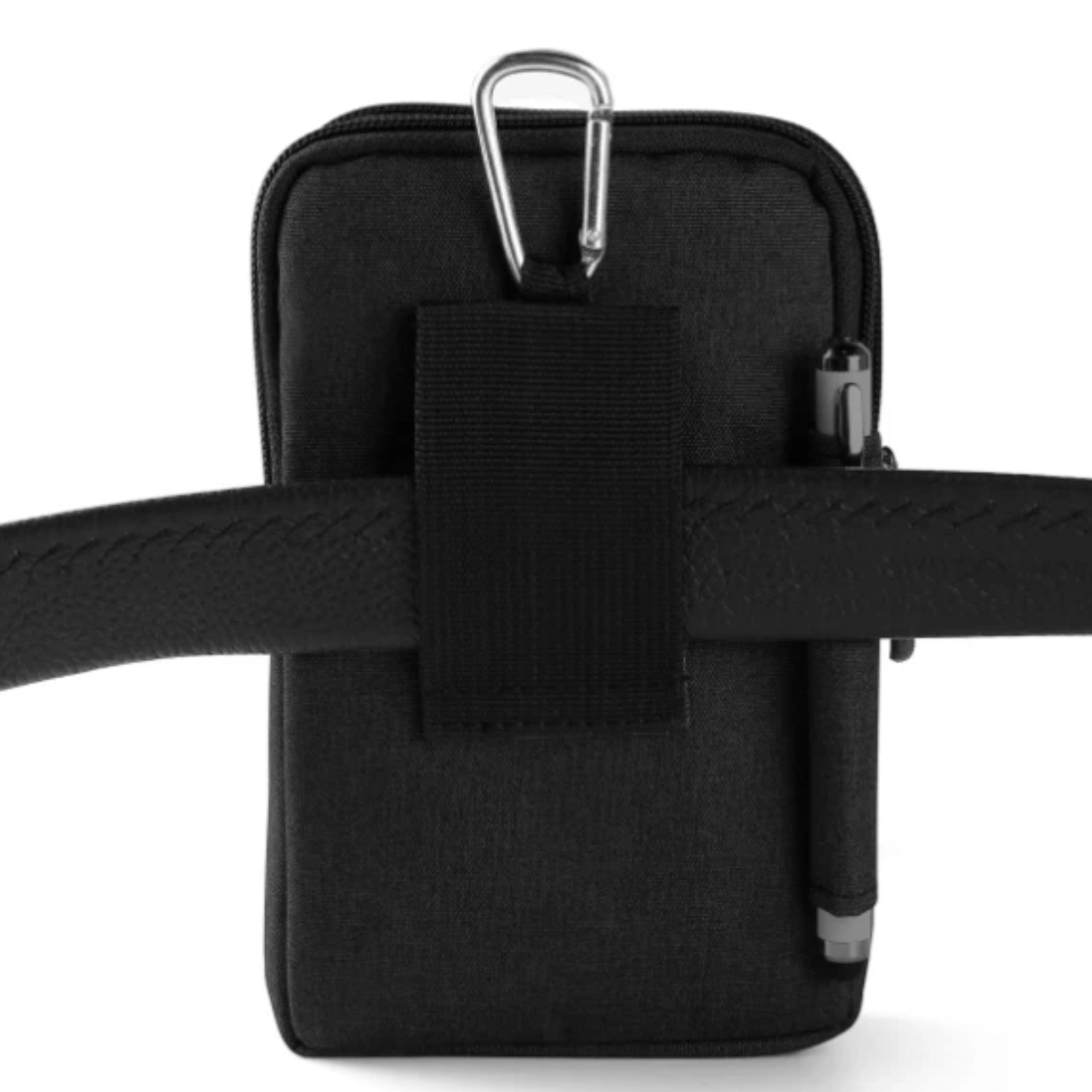 Back. Kitcheniva - Universal Cell Phone Pouch Wallet Belt Clip Holster Case Black - Black.