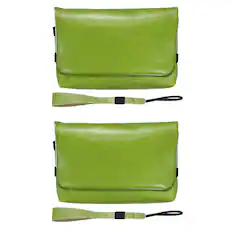 Front. Unique Bargains - Multi-Purpose Nylon Camera Storage Bag, Small Portable Pouch for CCD Camera and Travel Cosmetic Use - Green.