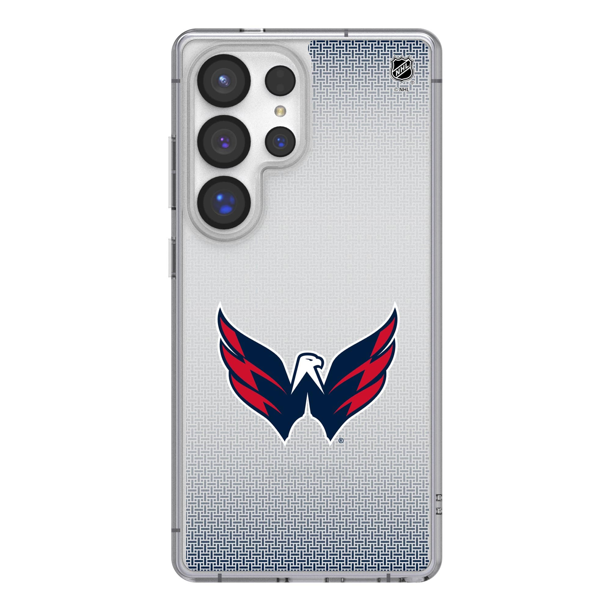 Keyscaper - NHL - Washington Capitals Linen Logo Galaxy Clear Case - S25 - Multicolor
