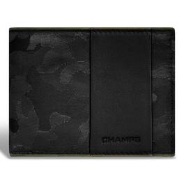Champs - Camo Collection Leather Top Wing Wallet - Black