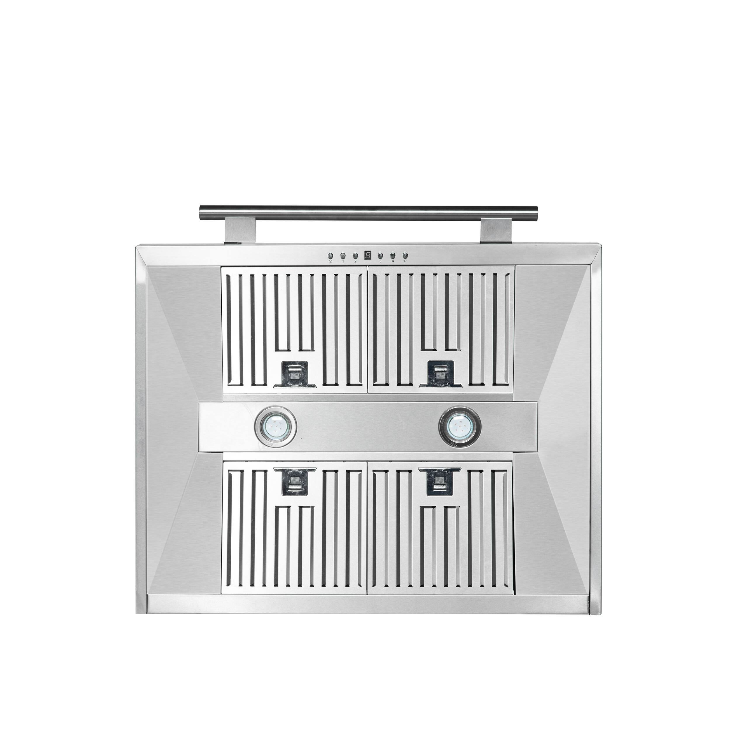 Alt View 4. Forno Appliances - Aria 30 in. Convertible Wall-Mounted Range Hood - Silver.