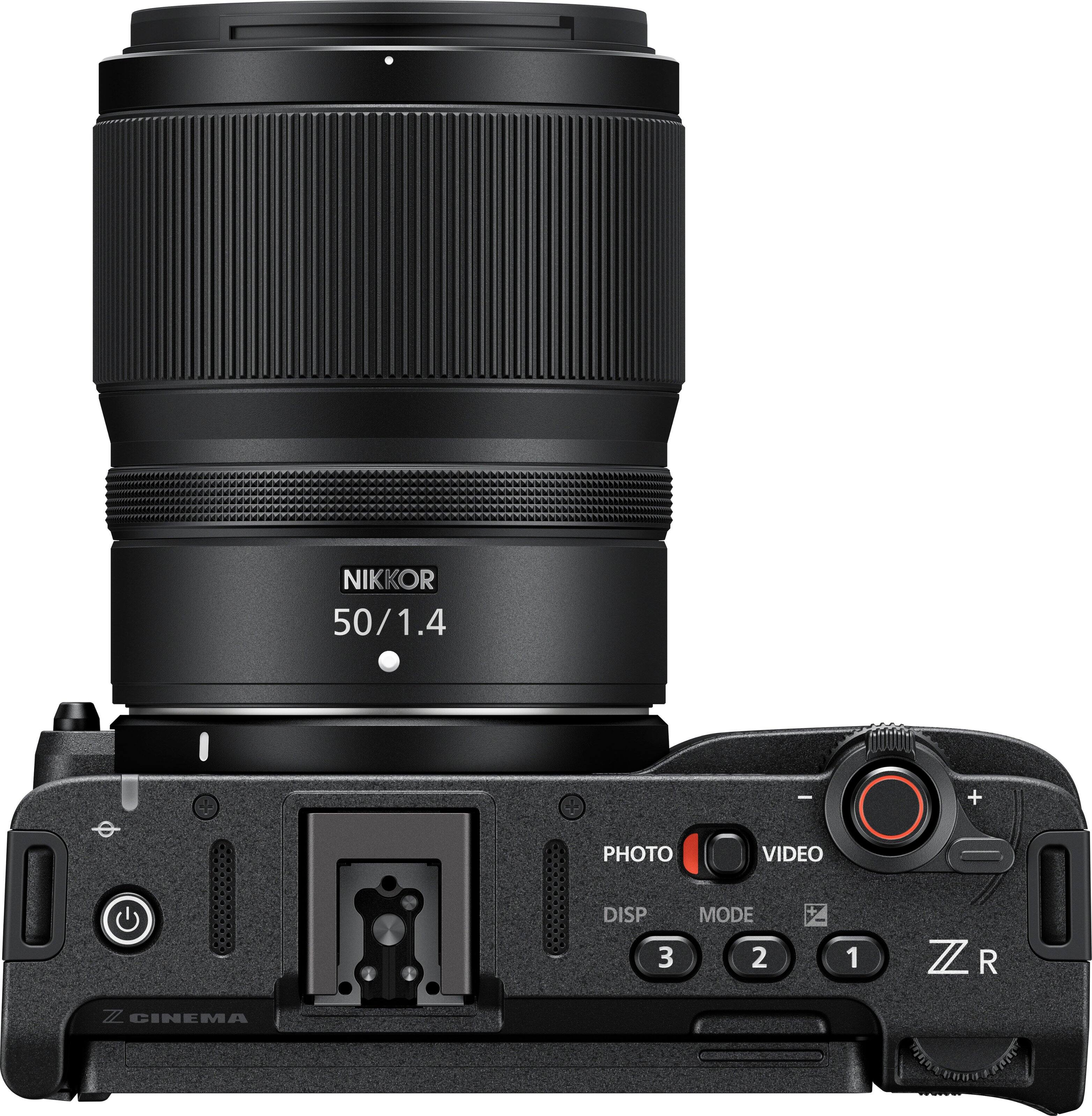 NIKKOR 50/1.4  
PHOTO VIDEO + DISP 3 MODE 2 1  
Z R  
CINEMA