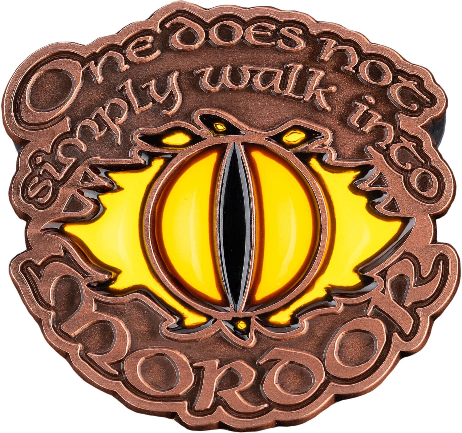 Weta Workshop - The Lord of the Rings Trilogy - One Does Not Simply Walk Into Mordor Enamel Pin - COLLECTIBLES - Multicolor
