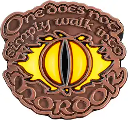 Weta Workshop - The Lord of the Rings Trilogy - One Does Not Simply Walk Into Mordor Enamel Pin - COLLECTIBLES - Multicolor