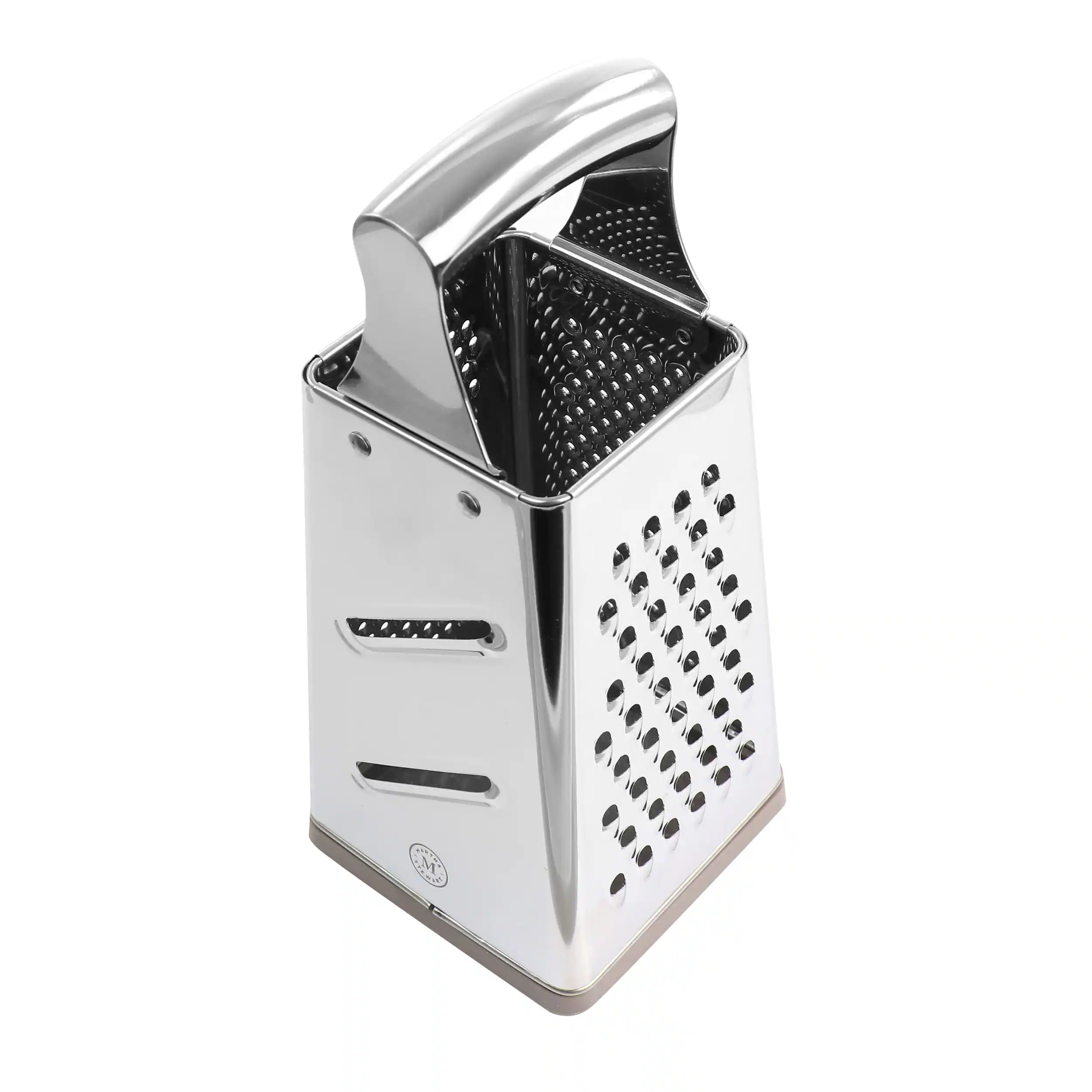 Front. Martha Stewart - Martha Stewart Stainless Steel 4-Sided Box Grater - Silver.