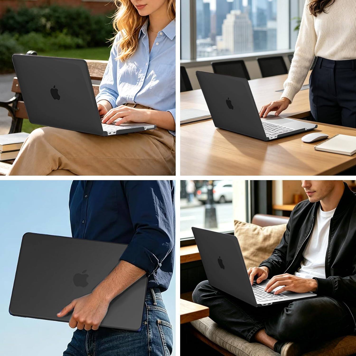 Alt View 2. mosiso - Protective Hard Shell Case for MacBook Neo 13 inch Model A3404 (2026) - Black.