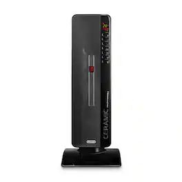 De'Longhi - Digital Flat Panel 27" Tower Ceramic Heater - Black