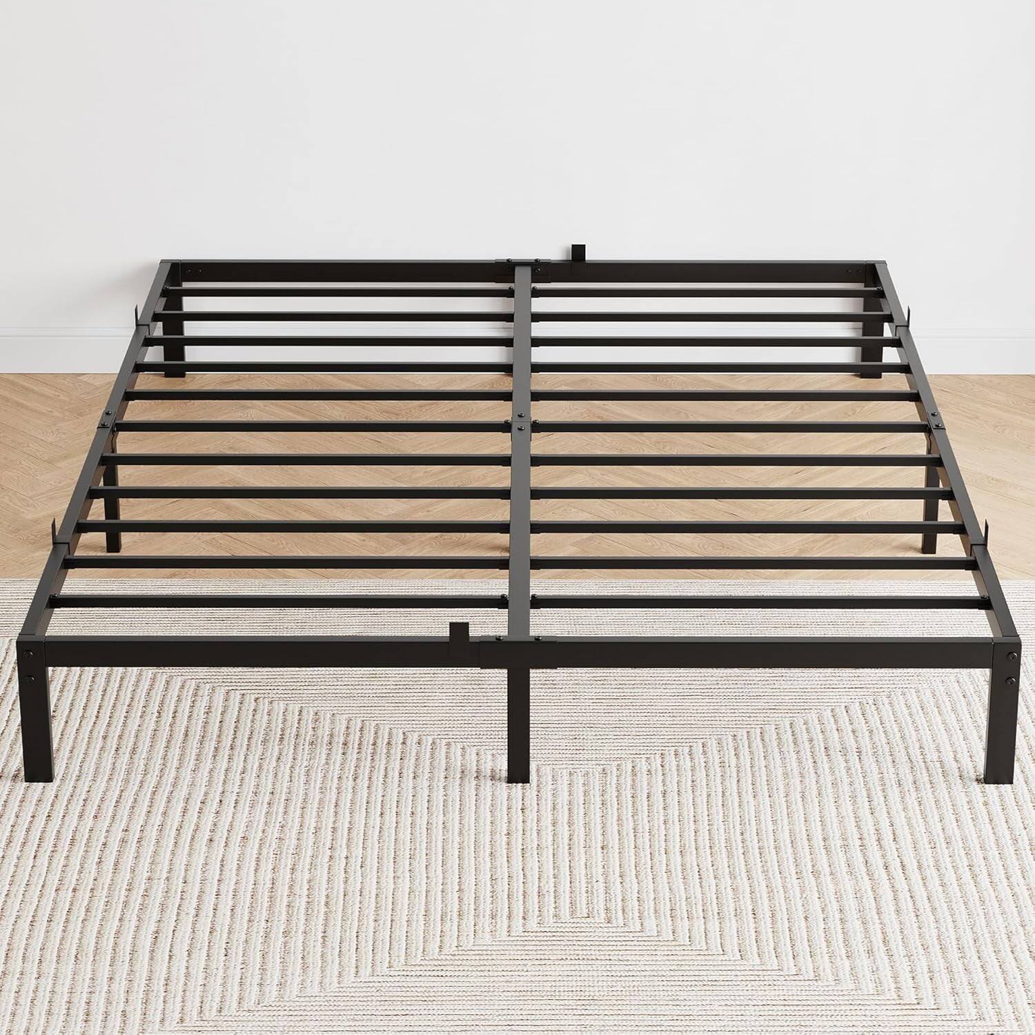 Front. GARVEE - 10 Inch Twin Bed Frame, Heavy Duty Metal, Black – Strong & Reliable Metal Bed Frame - 10 Inch.