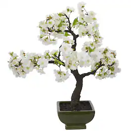 BreeBe - 20" Cherry Blossom Bonsai - Green
