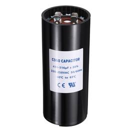Unique Bargains - CD60 Capacitor 430-516uF 220-250VAC Run Motor Start Capacitor 50/60Hz for Electric Fan Motor Well Pump - Black