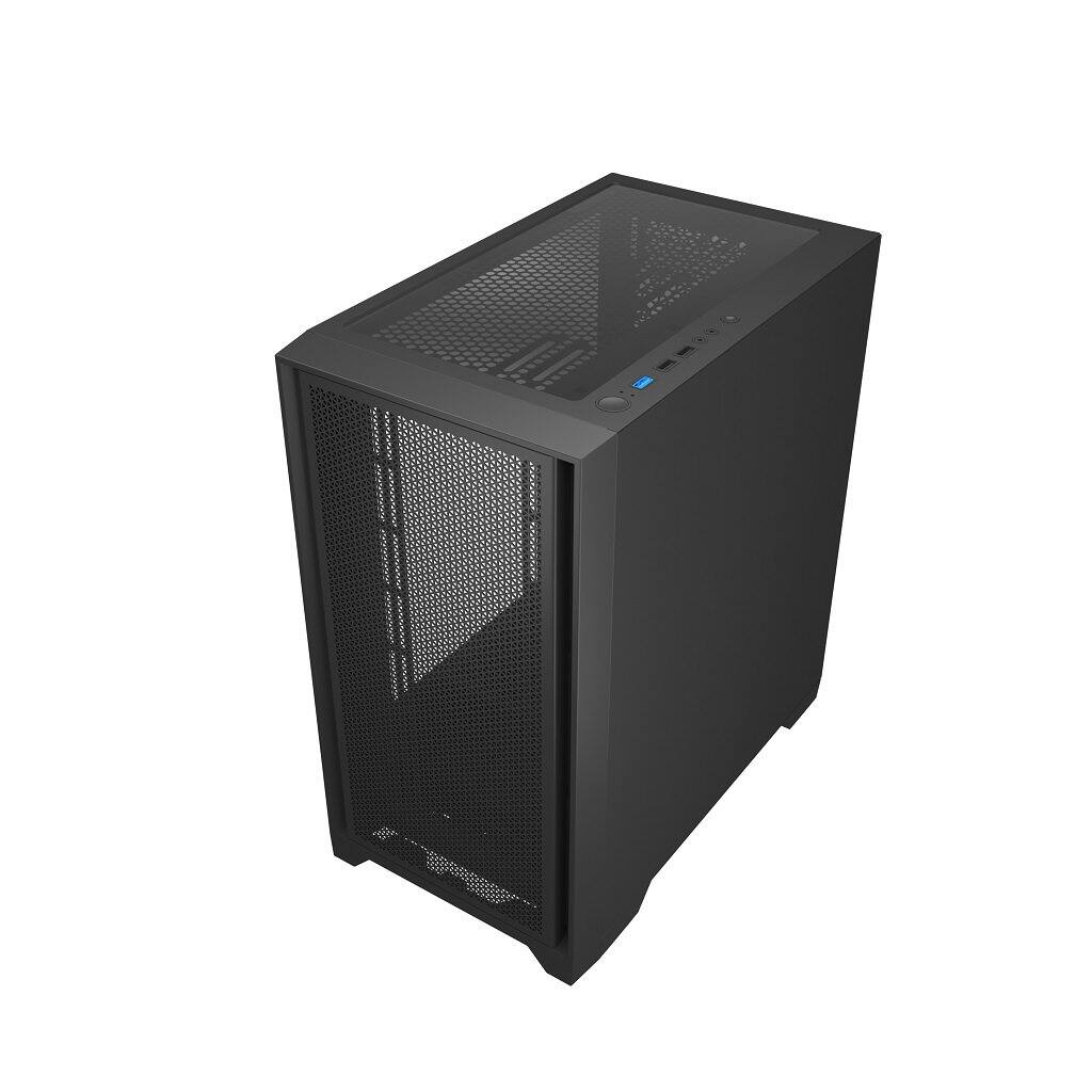 Alt View 2. REDRAGON - PAKTIS 2 GC-540 M-ATX Tempered Glass Gaming PC Case - Black.