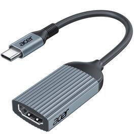 Acer - USB-C to HDMI Adapter 4K@60Hz, (High Speed, Thunderbolt 3/4) Type C to HDMI Converter - Gray