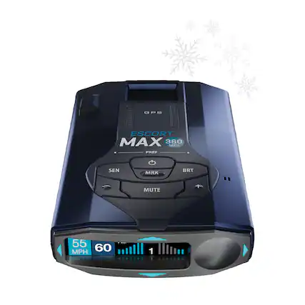 GPS ESCORT MAX 360 MKII PREF SEN MRK BRT MUTE f 55 MPH 60 H 1