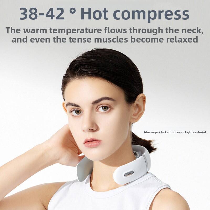 38-42 ° Hot compress  
The warm temperature flows through the neck, and even the tense muscles become relaxed  
Massage + hot compress = tight restraint