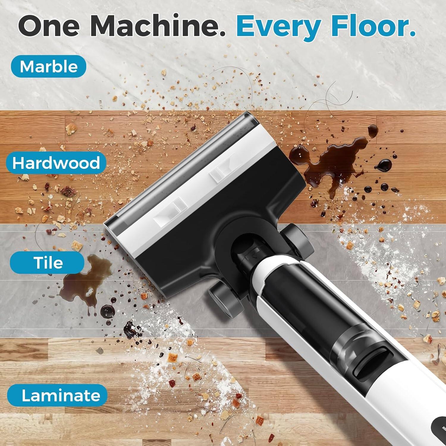 One Machine. Every Floor.

Marble  
Hardwood  
Tile  
Laminate