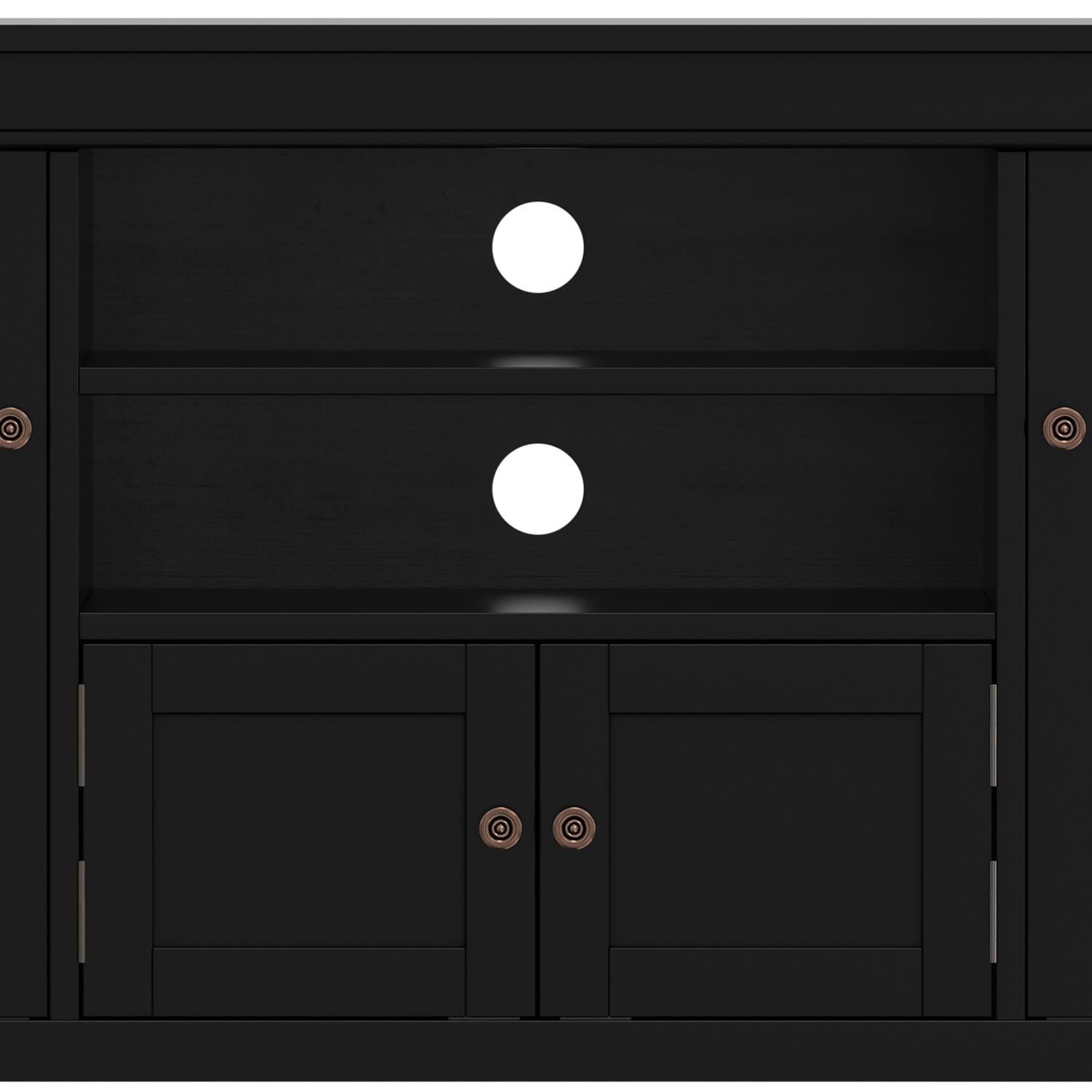 Alt View 5. Simpli Home - Carlton TV Media Stand - Black.