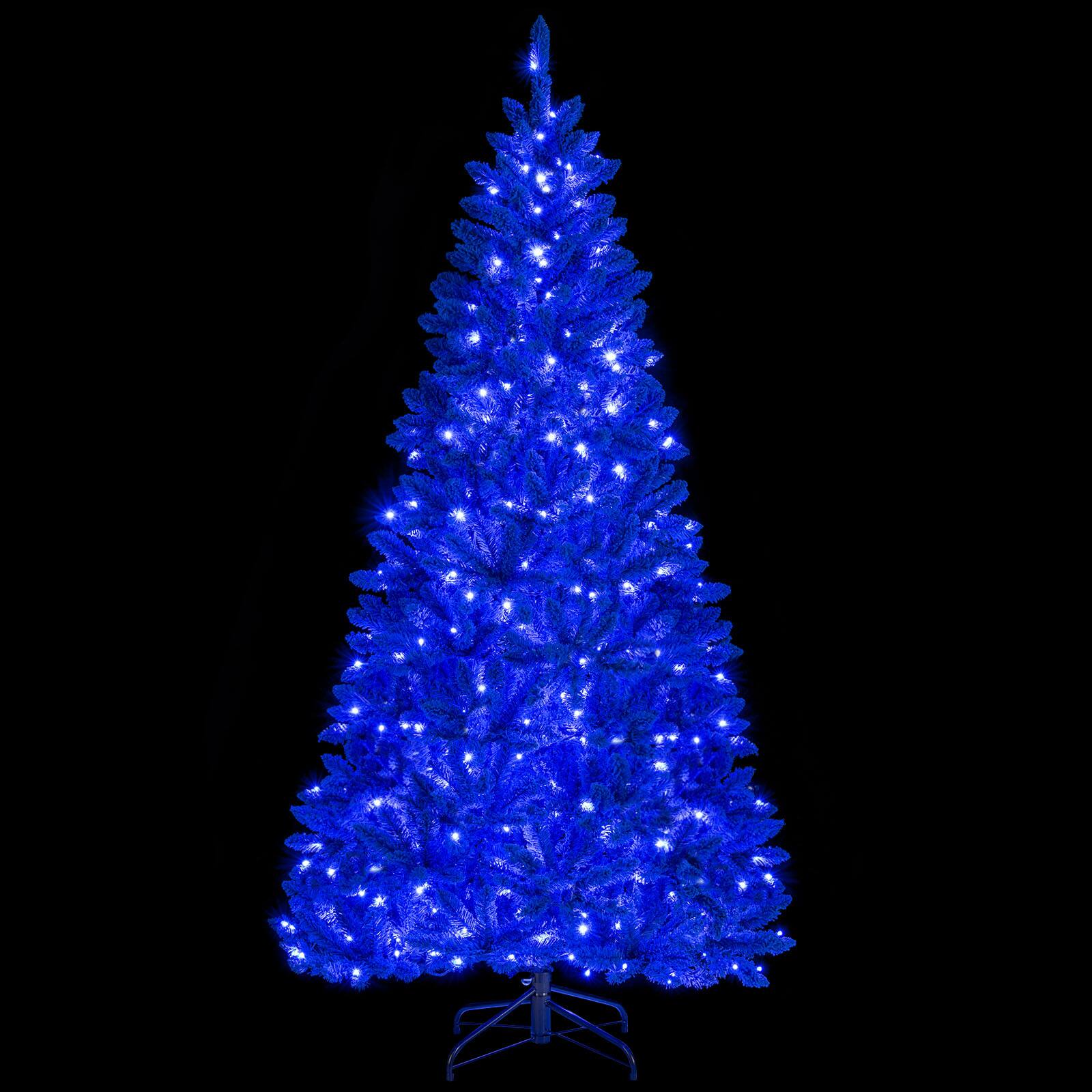 Gymax 7 FT Artificial Christmas Tree w/900 Branch Tips 340 LED