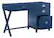 Alt View 14. Linon Home Décor - Penrose Four-Drawer Side Storage Desk - Navy Paint / Silver Hardware.