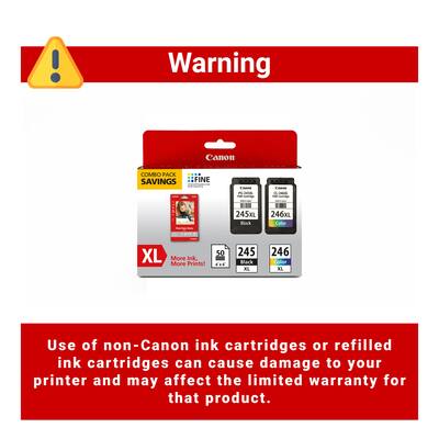Canon CL 245 XL/CL 246XL 2 Pack High Yield Ink Cartridges +
