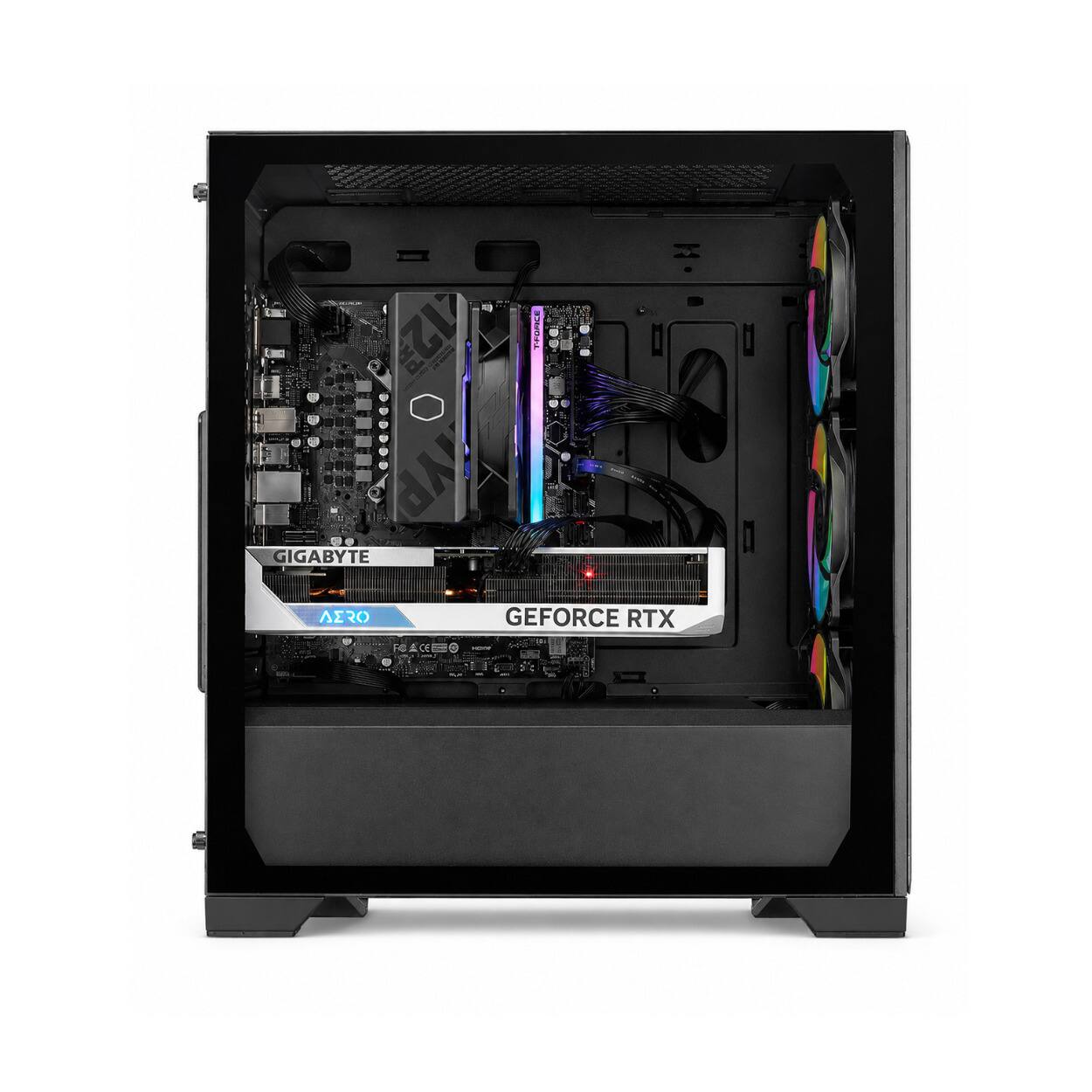 Cooler Master Elite 301 Lite Mini Tower ATX High Airflow PC Case (Black ...